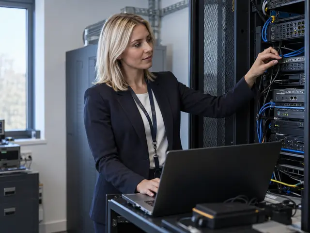 Engineer monitoring local infrastructure and cloud services