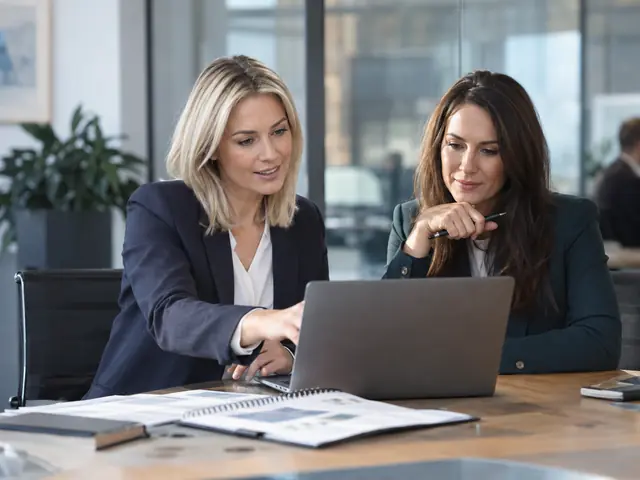 Colleagues reviewing Microsoft cloud licensing requirements